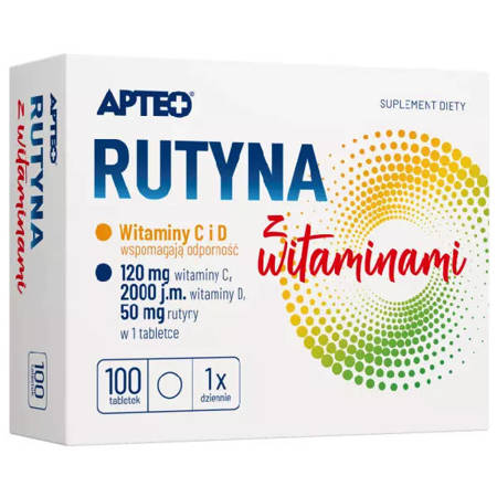 Rutyna z Witaminą C 100 tabletek APTEO
